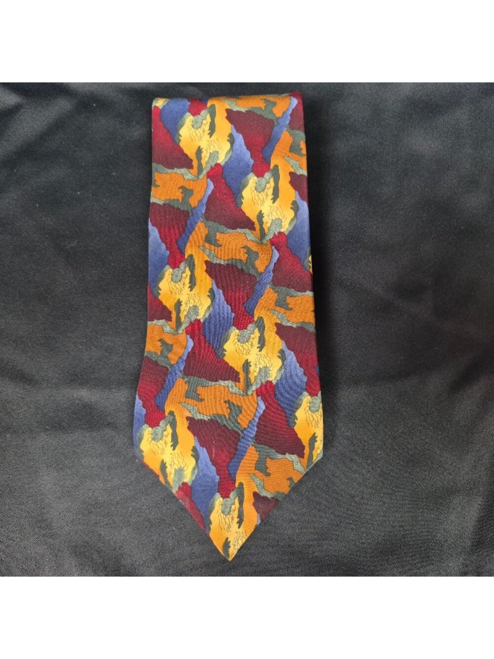 Jerry Garcia Flamenco Dancer Collection Nine Classic Silk Necktie Burgundy VTG